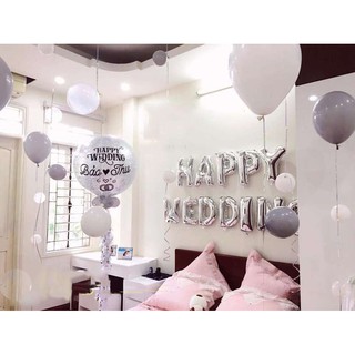 Bộ chữ trang trí Happy Wedding