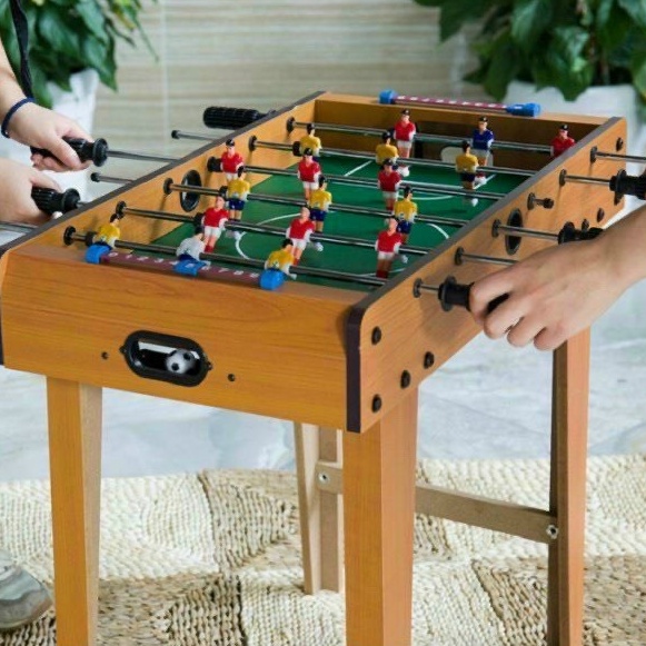 Bàn bi lắc bóng đá trẻ em có 6 tay cầm và có chân,rèn luyện tính phản xạ cho bé