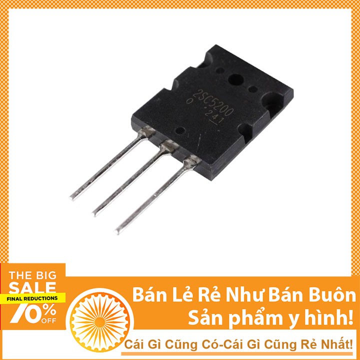 Sò Công Suất 2SC5200 Chuyên Dùng Trong Các Mạch Âm Thanh