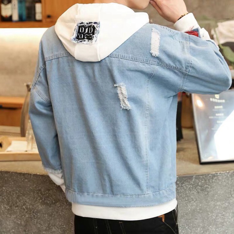 🌟QN🌟🌺FREESHIP 99K🌺️⚡ Hàng loại 1 Áo khoác jean nam có mũ nỉ Hàn Quốc HOT TREND AKJNA013⚡ Nhy-Nhy_Fashion