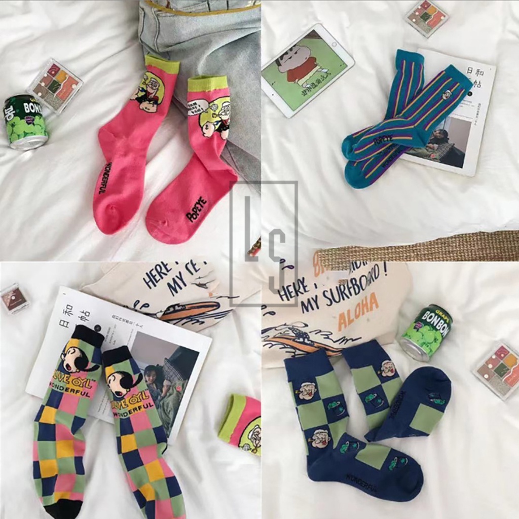 Tất Cao Cổ Thủy Thủ Popeye - Vớ Cao Cổ Popeye Hoạt Hình