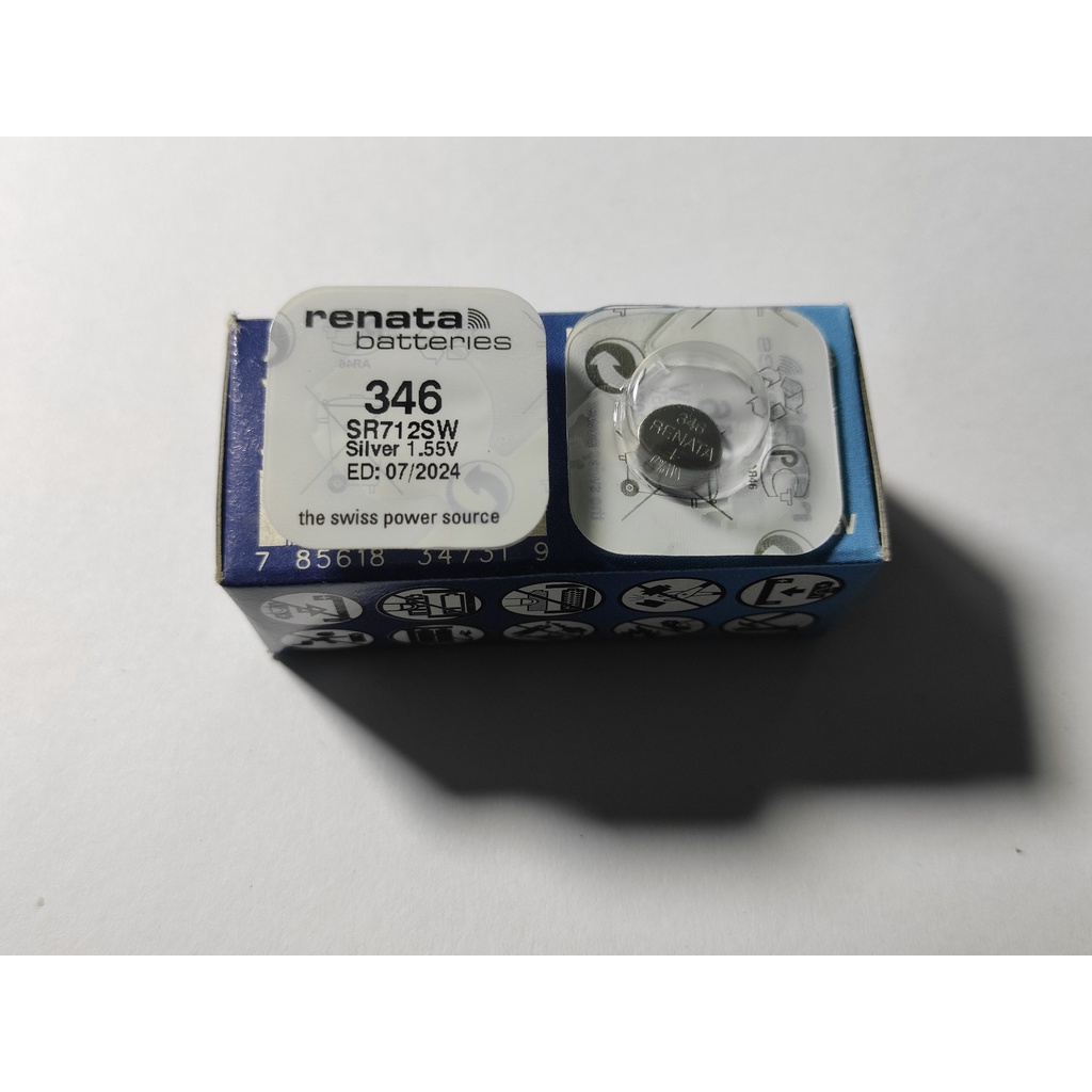 1 Viên Pin Đồng Hồ Renata Thụy Sĩ SR712SW / 346 Loại Tốt