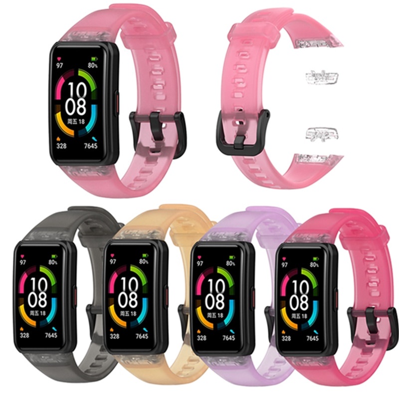 Dây đeo silicone thay thế ALANGDUO cho đồng hồ thông minh Huawei Band 6 Honor Band 6