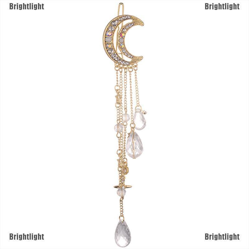 Kẹp TóC HìNh MặT Trăng ĐíNh Kim Cương Giả ThờI Trang Cho Nữ