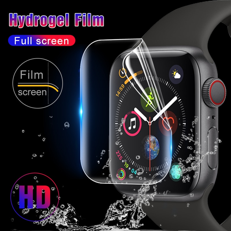 Full Cover Screen Guard Apple Watch iwatch 42mm 38mm 40mm 44mm 2/3/4/5/6 Series Soft Hydrogel Screen Protector Film