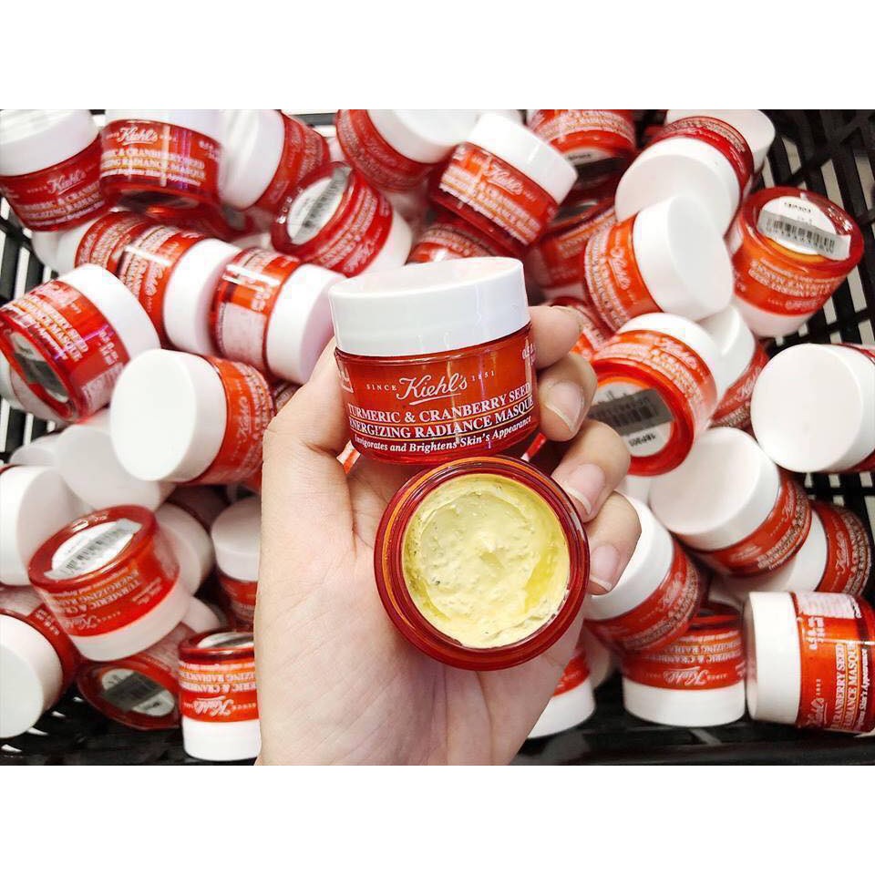 Mặt nạ nghệ Kiehl Turmeric & Cranberry 14ml- Dưỡng ẩm Trắng da Giảm mụn Mờ thâm nám