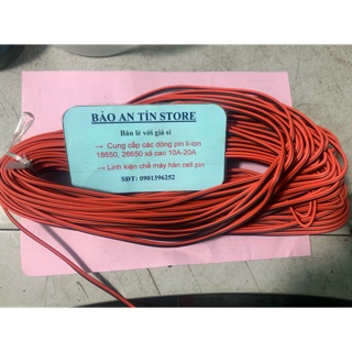 Cuộn 15m dây điện đỏ đen lõi nhỏ