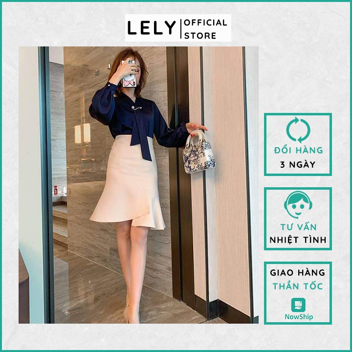 Chân Váy Đuôi Cá Công Sở Nữ - LELY- A672 - Chân Váy Đuôi Cá Tà Trước