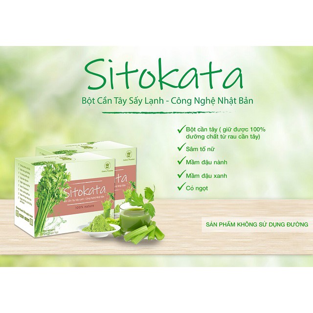 Bột cần tây Sitokata F99 1 hộp 20 gói 100gram (5gram/1 gói) | BigBuy360 - bigbuy360.vn