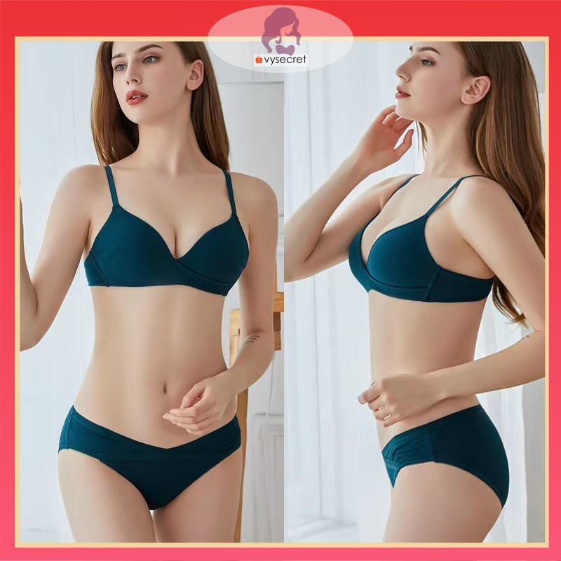 Bộ đồ lót VY SECRET,set nội y  cotton tôn đang,nâng ngực ,mềm mại C230 | BigBuy360 - bigbuy360.vn