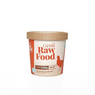RAW GÀ 250g [ Genii Raw Food ] - Thức ăn tươi cho mèo thịt gà