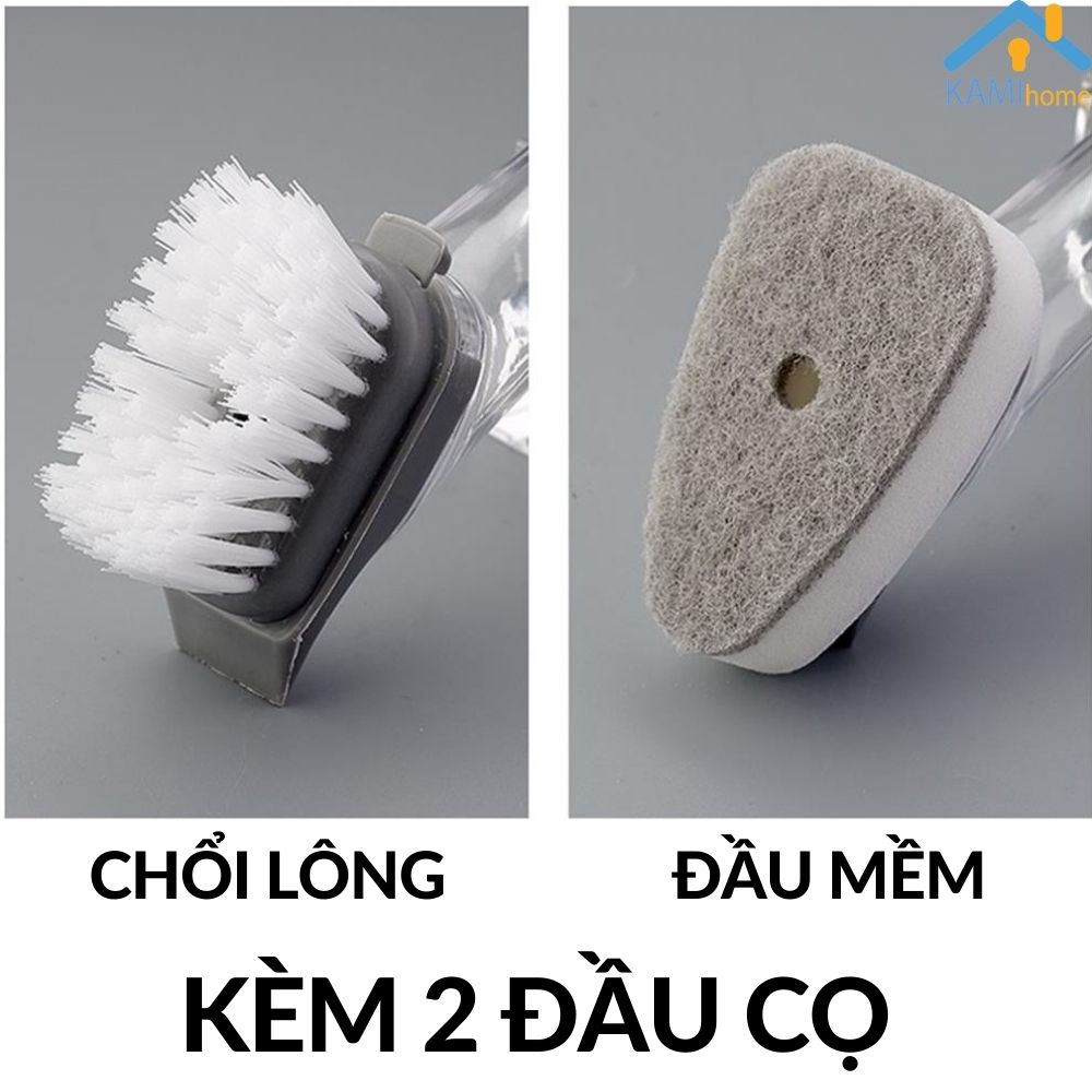 Bàn chải đa năng có Bơm chất tẩy rửa nhiều đầu cọ chống xước mã 70018