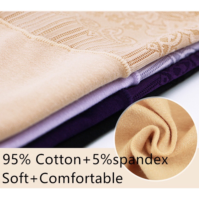 Quần Lót Cotton Lưng Cao Định Hình Eo 60S Plus Size