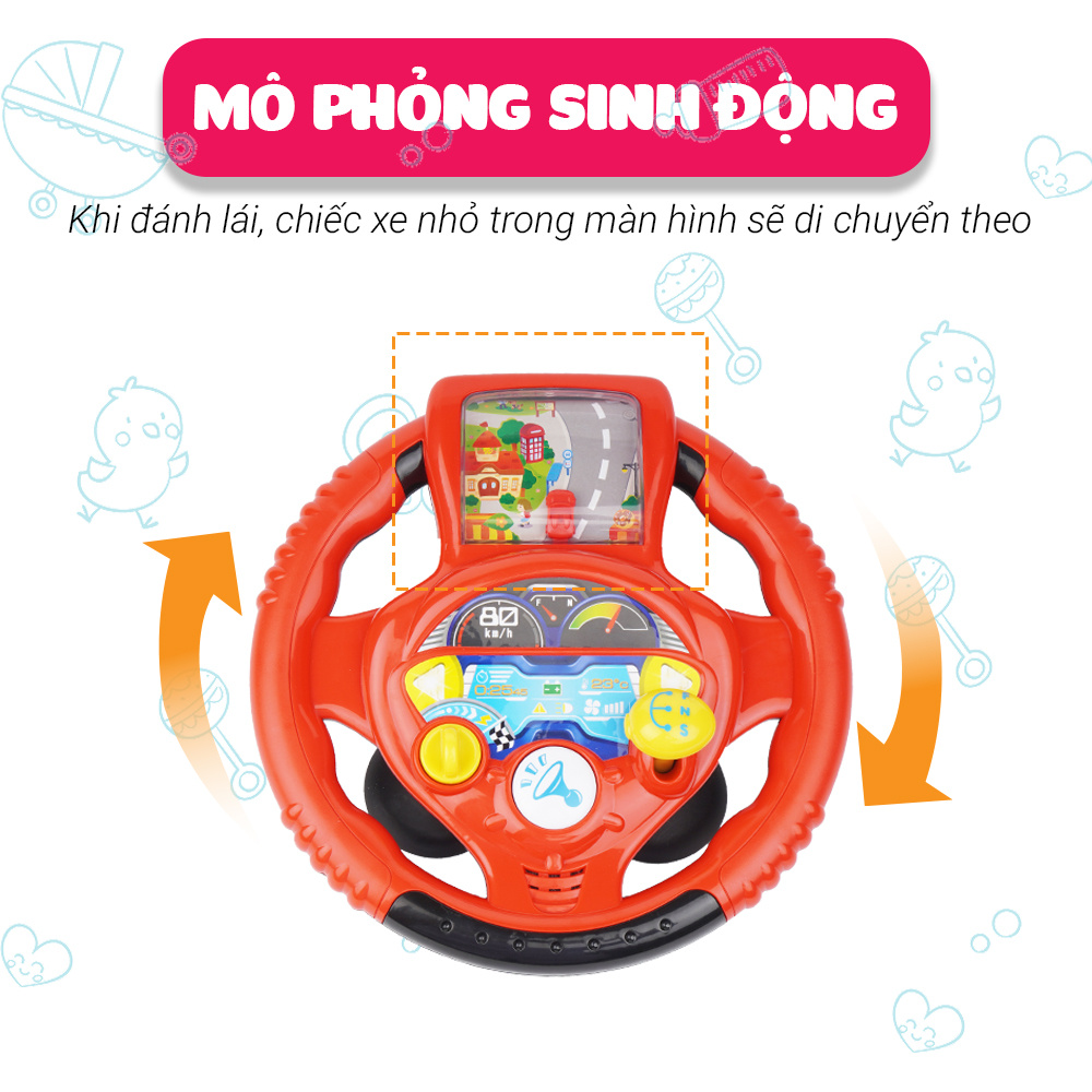 Vô lăng chơi game điện tử vui nhộn Winfun 1080 - đồ chơi mô phỏng sinh động cho bé phát triển các giác quan