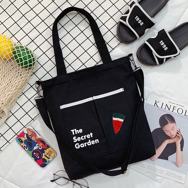 Túi Xách Canvas Thời Trang Du Lịch Cho Nữ Sinh