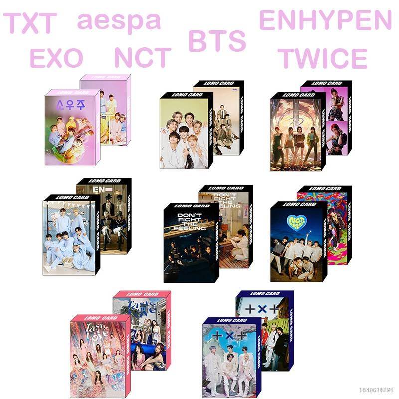 Set 30 tấm poster hình các thành viên nhóm nhạc BTS EXO NCT Aespa TWICE TXT ENHYPEN