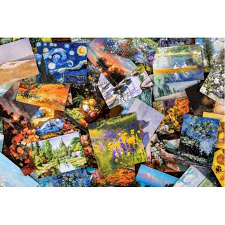 Bộ 46 sticker tranh nghệ thuật E107
