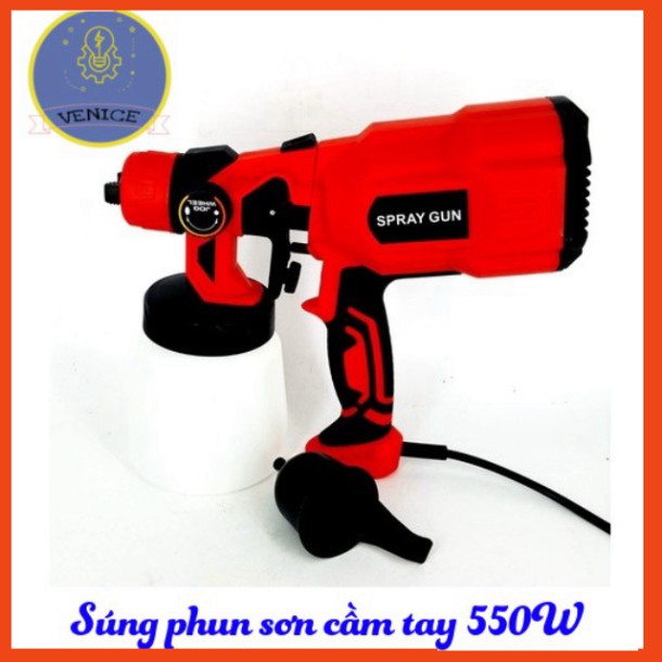 Súng phun sơn cầm tay VENICE- Dùng điện 220V - Công suất 550W - Bảo hành 12 tháng