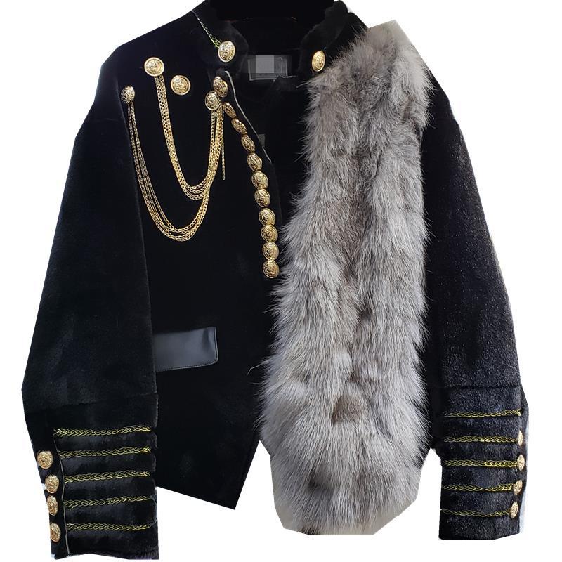 Áo Khoác Giả Lông Cáo Phong Cách Châu Âu Thời Trang Mùa Đông Mới 2022