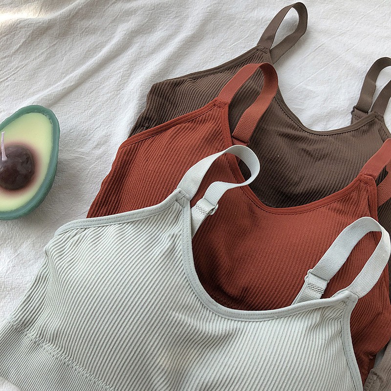 Áo bra nữ kèm mút mỏng vải cotton mát, có thông hơi, thấm hút mồ hôi, thoáng mát, dễ chịu - B1182