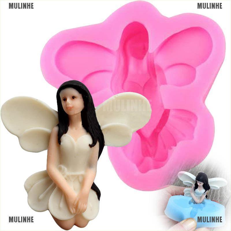 Khuôn Silicone Tạo Hình Thiên Thần Tiên 3D Trang Trí Bánh