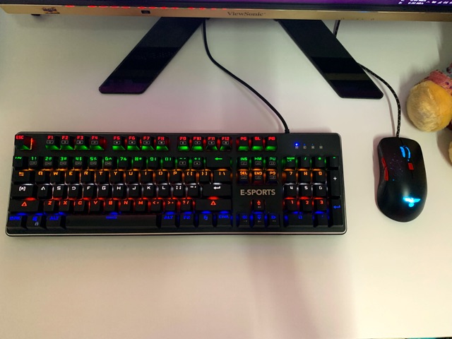 Bàn phím cơ fullsize 104 phím E-SPORTS ZK4 - 21 chế độ led gaming | BigBuy360 - bigbuy360.vn