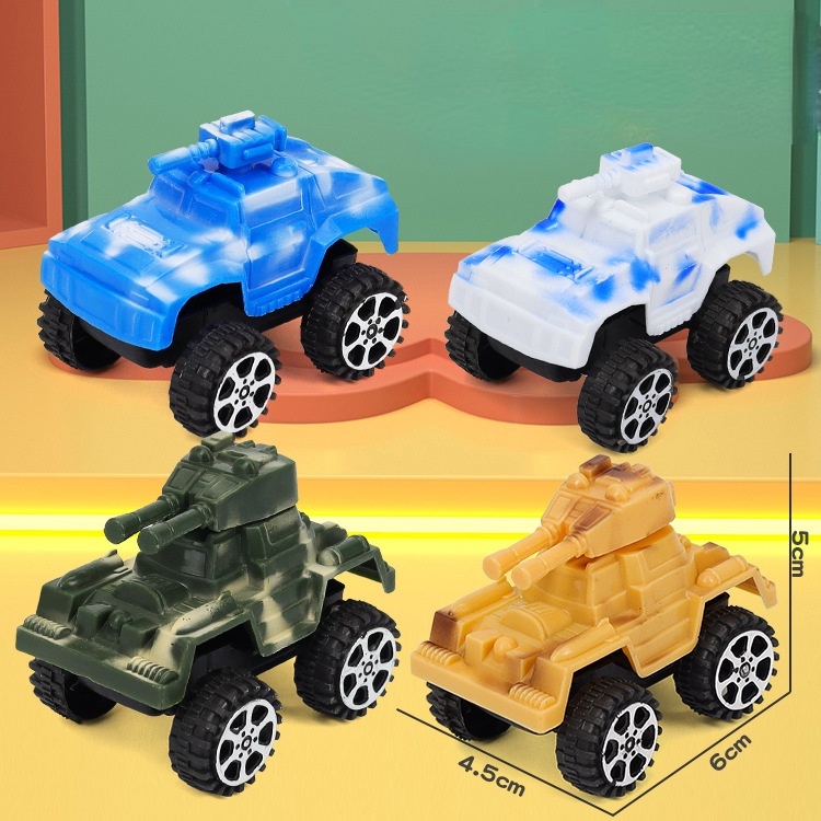 ZHAN QI TOYS Mô hình xe tăng thể thao mini họa tiết rằn ri độc đáo cho bé