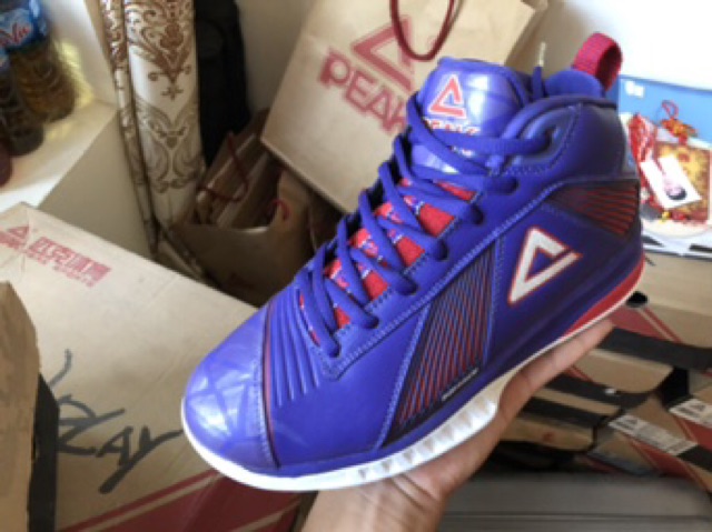 Giày bóng rổ Peak chính hãng màu tím size 39