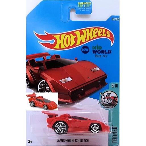 Xe mô hình Hot Wheels basic Lamborghini Countach DVB37.