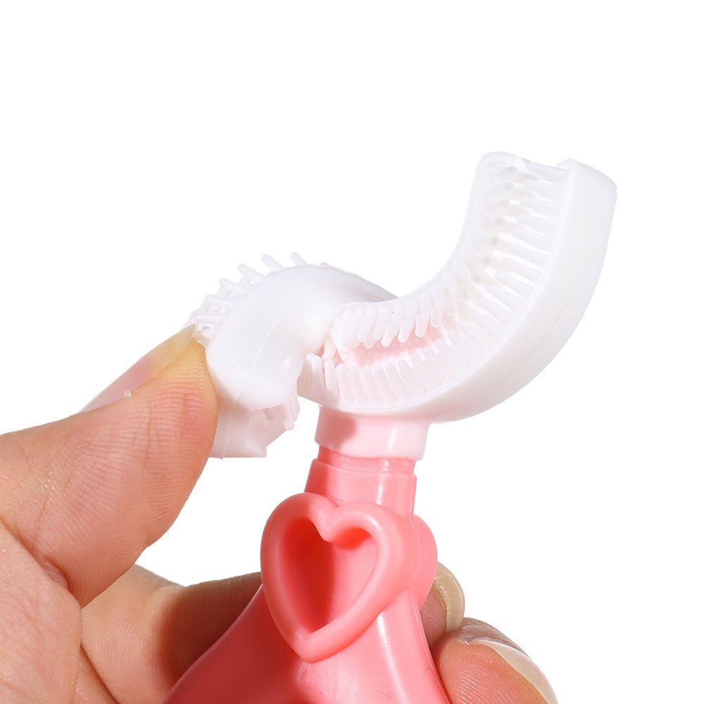 NIUYOU Bàn Chải Đánh Răng Hình Chữ C Cho Bé Từ 2-12 Tuổi