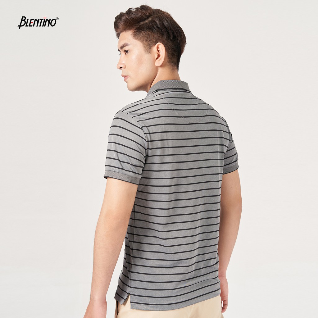 [Mã LTBAUAB22 giảm 7% đơn 99K] Blentino áo polo kẻ sọc nam 95% rayon PL66820