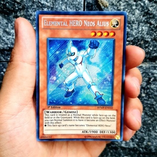 [ ĐẬU PHỘNG] THẺ BÀI YUGIOH TCG Elemental Hero Neos Alius - RYMP-EN010 - Secret Rare 1st Edition