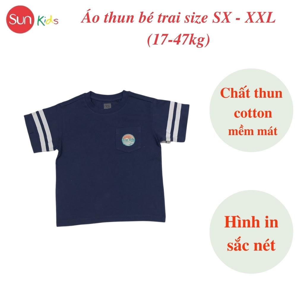 Áo thun bé trai xuất xịn, áo phông cho bé trai, chất cotton, size SX-XXL,  - SUNKIDS