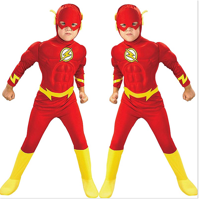 Trẻ em Flash cosplay trang phục Halloween Party anime anh hùng nhập vai quần áo xuyên biên giới bán chạy