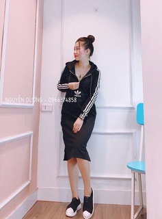 Váy suông dài tay