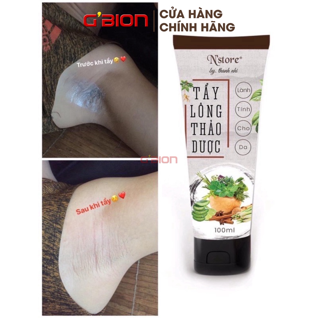 Tẩy lông thảo dược Nstore chính hãng, NPP GBION