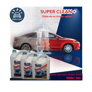 Can 4lit Dung dịch rửa xe ô tô bọt tuyết  super clean +