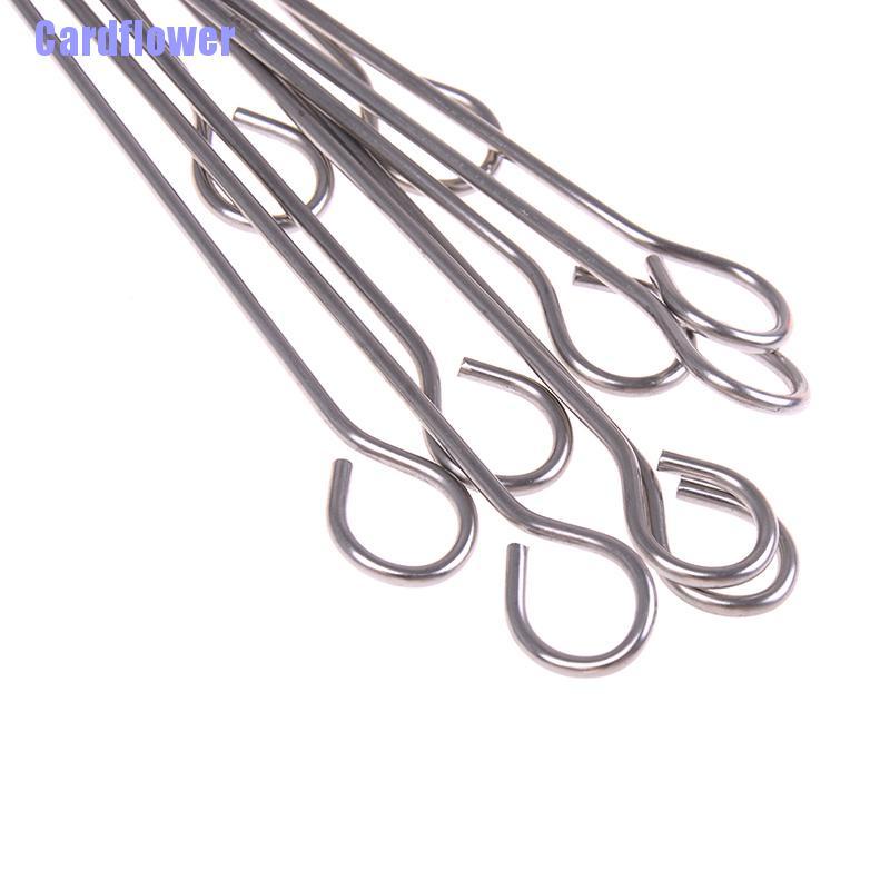 Bộ 10 Xiên Nướng bbq Đầu Tròn Bằng Inox Chuyên Dùng