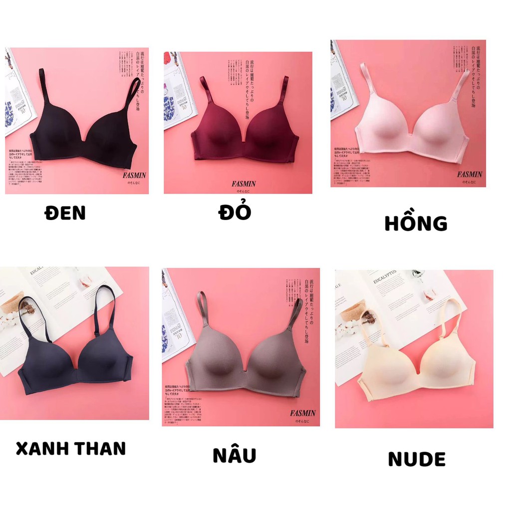 Áo Lót Nữ Đúc Su Không Gọng mềm mại thoáng mát 👙 Áo Ngực Nữ tôn vòng 1 gợi cảm quyến rũ mã AL06