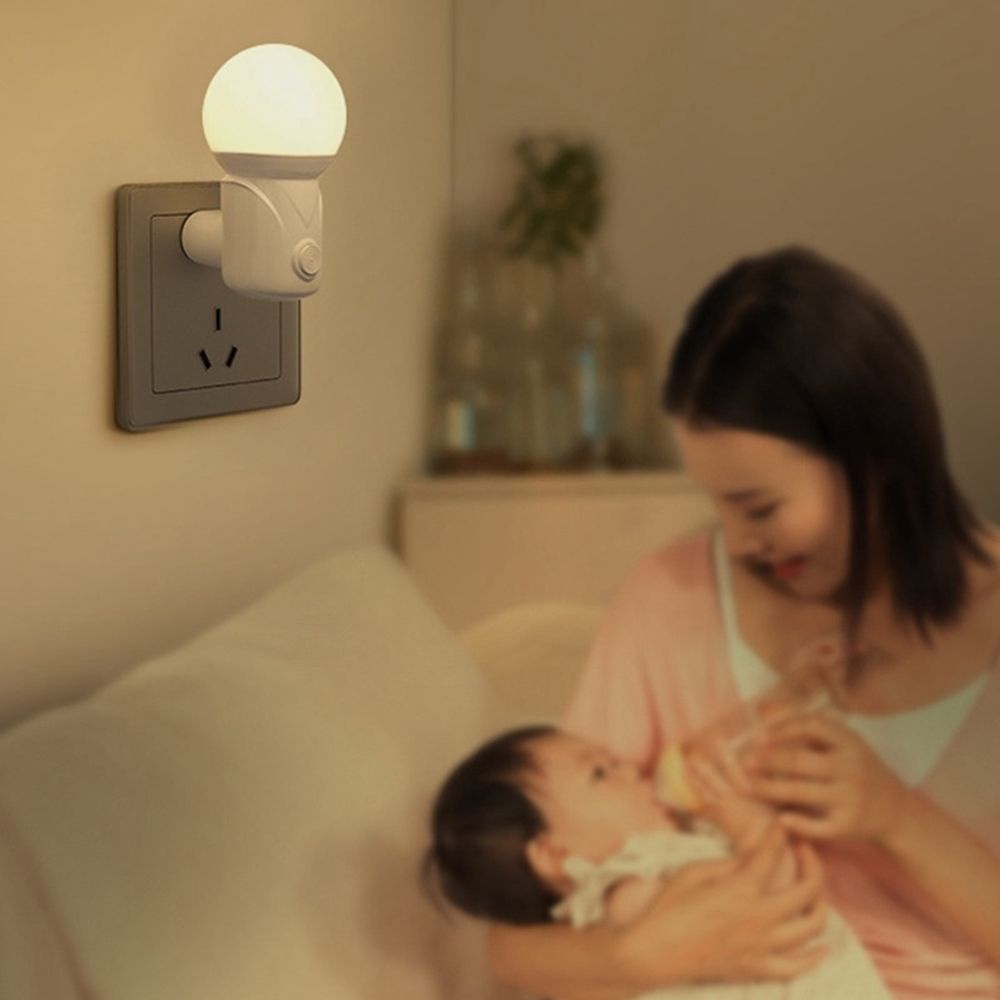 Đèn ngủ bóng LED có công tắc phích cắm EU nhiều màu dành cho phòng ngủ/phòng khách