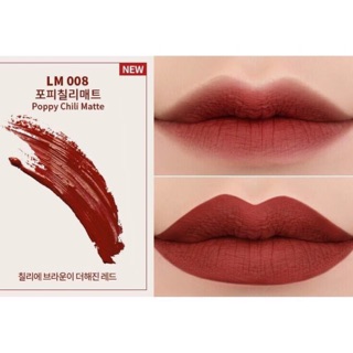 Son kem lì Eglips Lively Lip Matte LM08 Poppy Chili Matte màu đỏ gạch đất