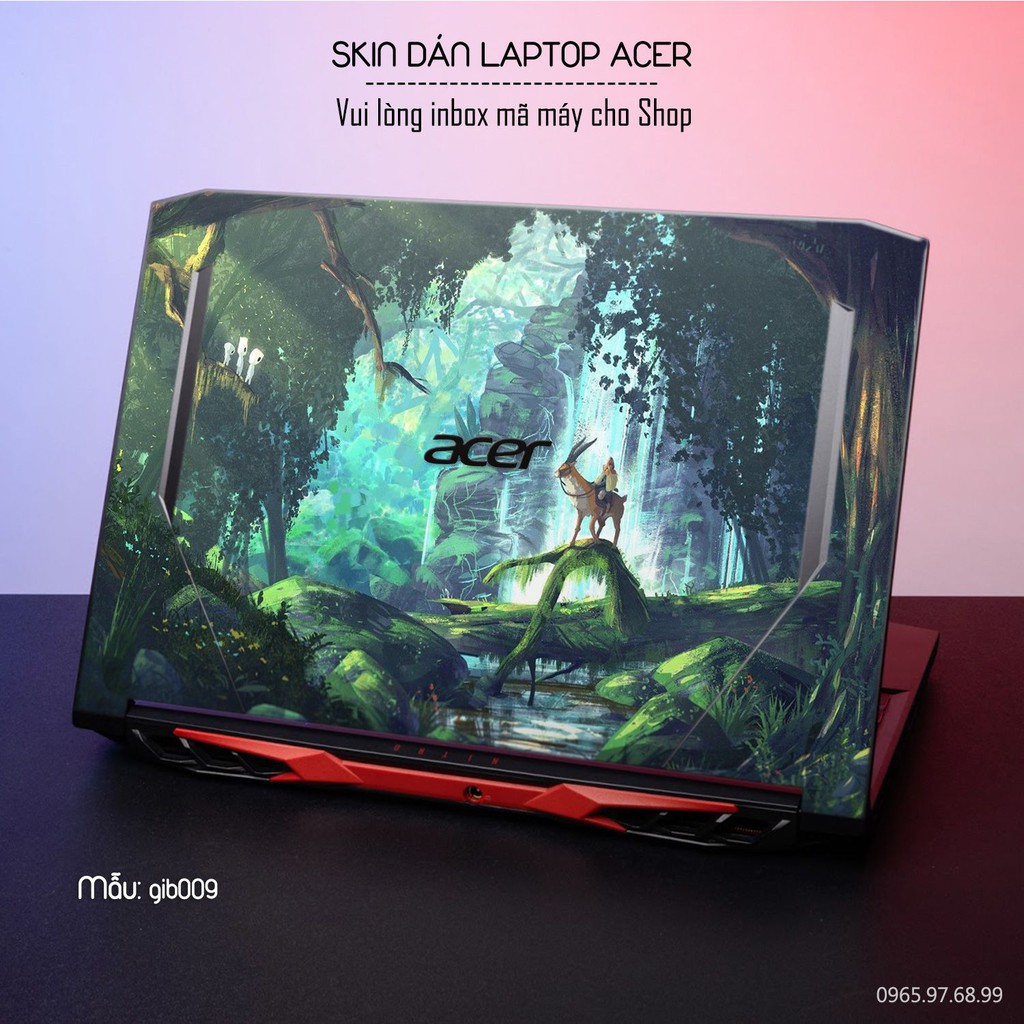 Dán decal cho các dòng Laptop Acer in hình dêc thương cực đẹp theo yêu cầu