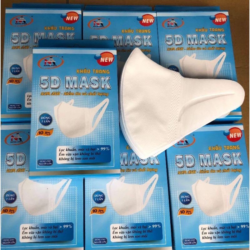 Khẩu Trang 3D Mask Monji công nghệ dập nhật bản hộp 50 cái