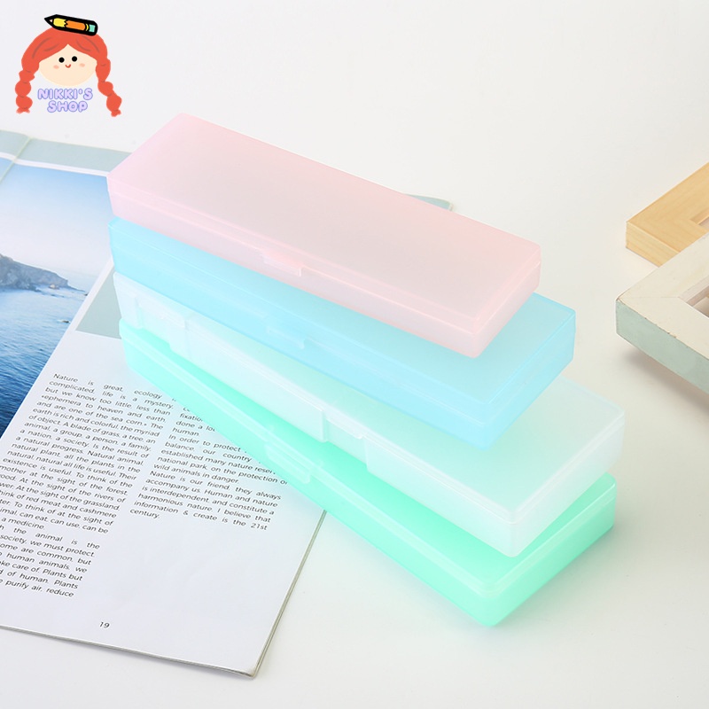 Túi Đựng Bút Bằng Lưới Nylon Trong Suốt Thiết Kế Đơn Giản Tiện Dụng Cho Học Sinh / Văn Phòng