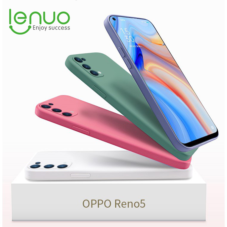 Vỏ điện thoại silicon lỏng cho OPPO Reno5 5G Reno5 Pro 5G Vỏ sau bảo vệ mềm chính hãng