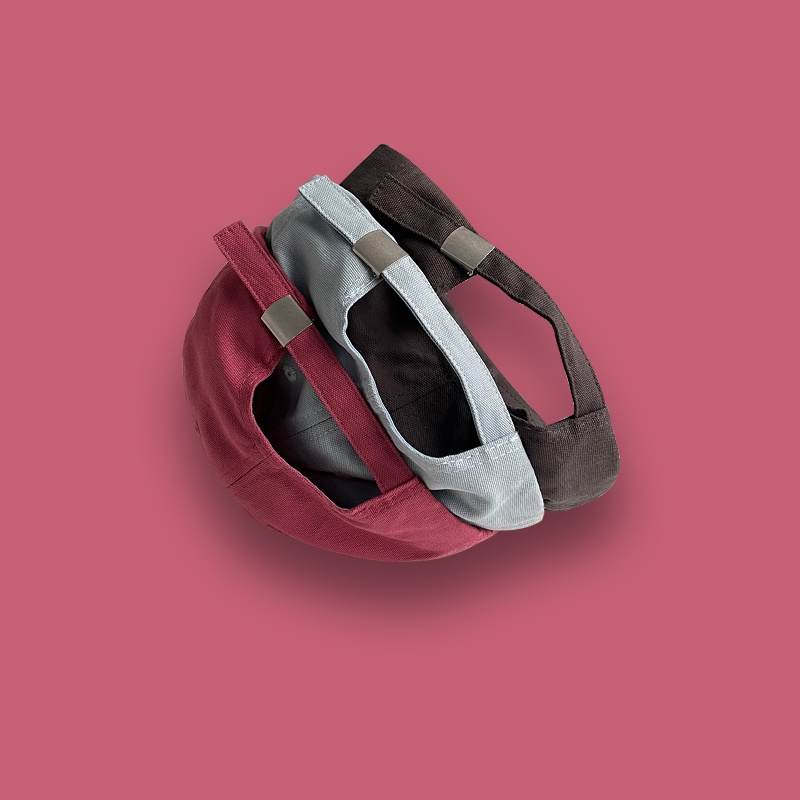 Mũ lưỡi trai bóng chày vành phẳng che nắng màu mận thời trang cho cha mẹ và bé