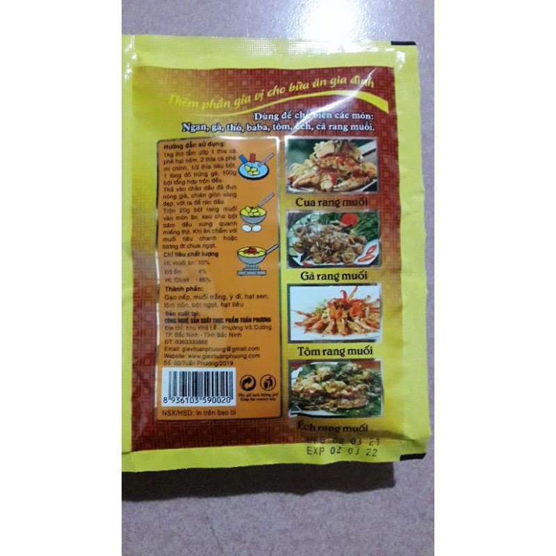 Bột rang muối Gà vịt tôm cho món chiên hoàn hảo 45g