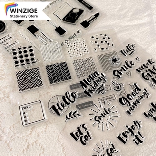 Con Dấu Winzige Bằng Silicon Trong Suốt Hỗ Trợ Trang Trí Đa Năng