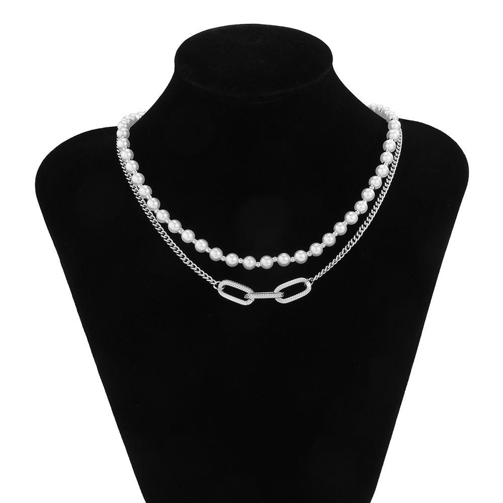 RALPH Vòng Cổ Choker Hình Học Đơn Giản Có Thể Điều Chỉnh Phong Cách Hàn Quốc Cho Nam Nữ