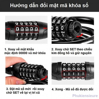 [SIÊU RẺ] Khóa xe mật mã